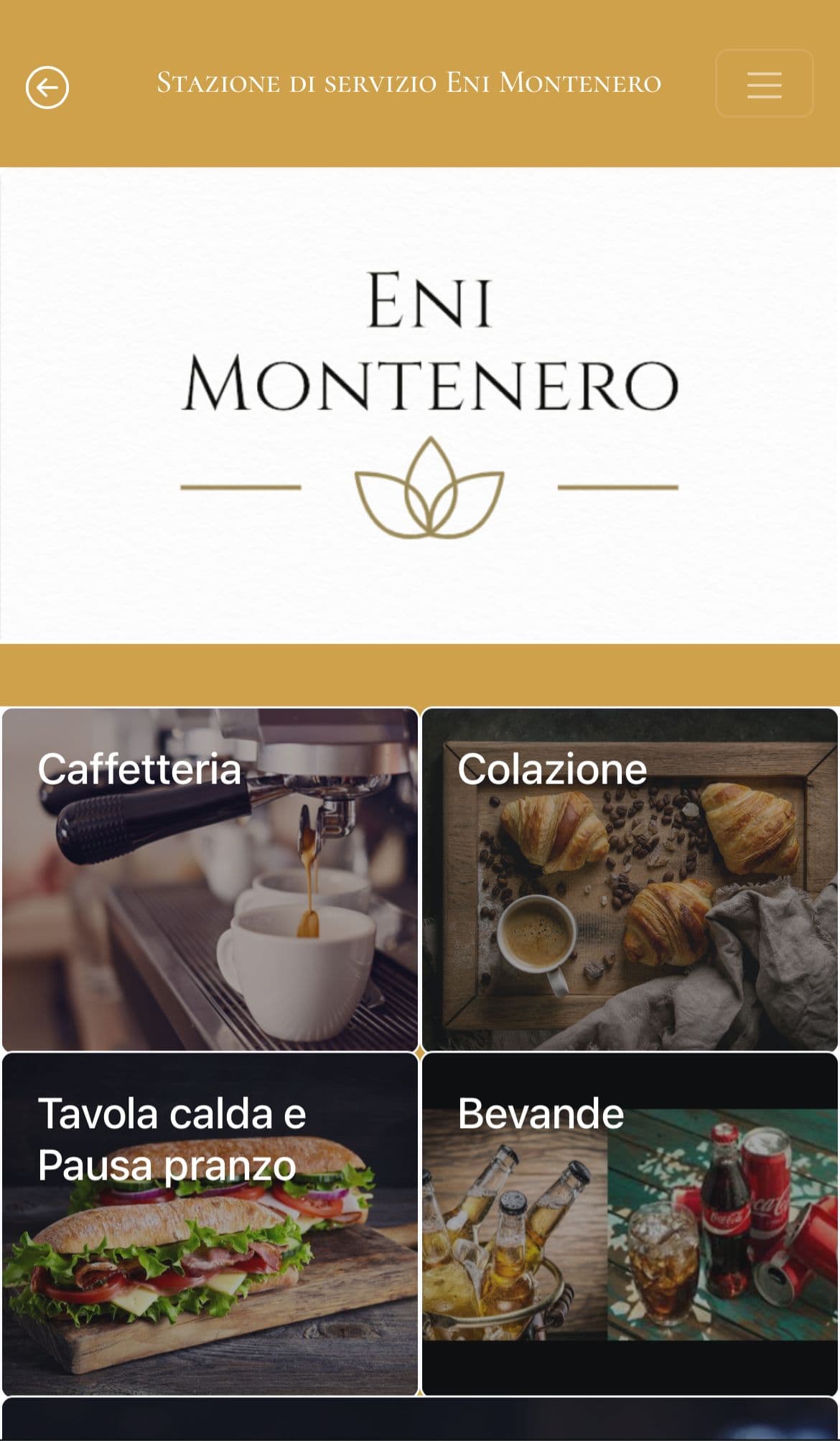 Case study: menù digitale vetrina mobile-first